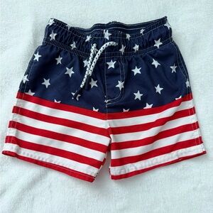 Cat & Jack Star and Stripe Swim Toddler Trunks